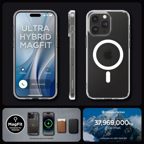 Etui Spigen Ultra Hybrid Mag z MagSafe na iPhone 15 Pro - przezroczysto-matowe Etui Spigen Ultra Hybrid Mag z MagSafe na iPhone 15 Pro - przezroczysto-matowe
