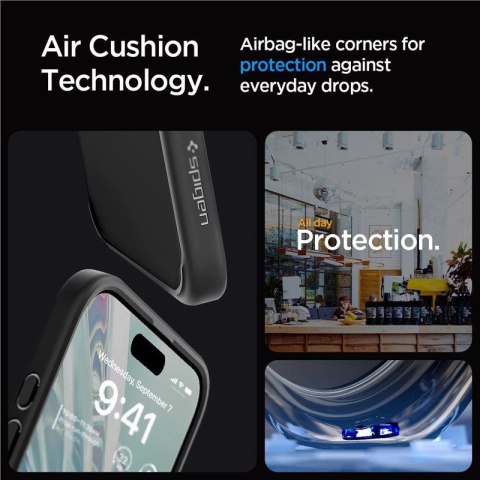 Etui Spigen Ultra Hybrid na iPhone 15 Pro Max - przezroczysto-czarne Etui Spigen Ultra Hybrid na iPhone 15 Pro Max - przezroczysto-czarne