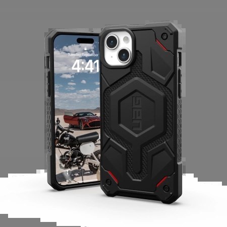 Etui UAG Monarch Pro z MagSafe do iPhone 15 Plus - czarny kevlar Etui UAG Monarch Pro z MagSafe do iPhone 15 Plus - czarny kevlar