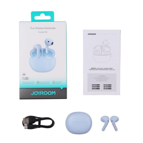 Bezprzewodowe słuchawki douszne Joyroom Funpods (JR-FB2) - niebieskie Bezprzewodowe słuchawki douszne Joyroom Funpods (JR-FB2) - niebieskie
