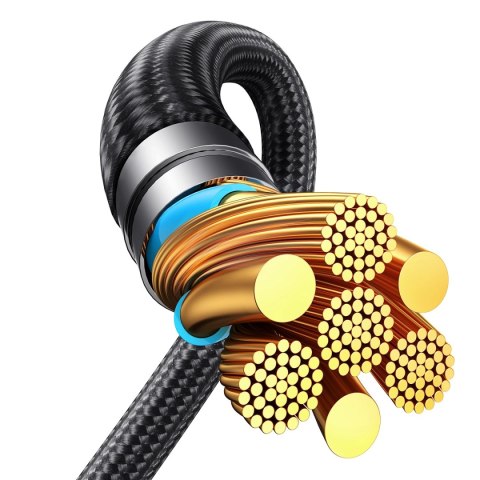 Kabel Joyroom Speedy Series S-A21 2w1 USB-C - USB-C / USB-C 100W 1.5m - czarny Kabel Joyroom Speedy Series S-A21 2w1 USB-C - USB-C / USB-C 100W 1.5m - czarny