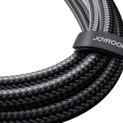 Kabel Joyroom Speedy Series S-A21 2w1 USB-C - USB-C / USB-C 100W 1.5m - czarny Kabel Joyroom Speedy Series S-A21 2w1 USB-C - USB-C / USB-C 100W 1.5m - czarny