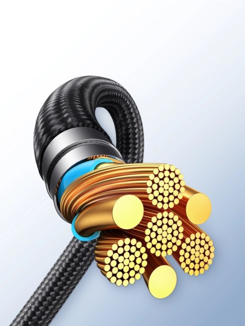 Kabel Joyroom Speedy Series S-A21 2w1 USB-C - USB-C / USB-C 100W 1.5m - czarny Kabel Joyroom Speedy Series S-A21 2w1 USB-C - USB-C / USB-C 100W 1.5m - czarny