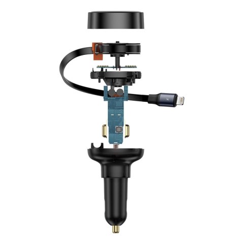 Ładowarka samochodowa Baseus Enjoyment Pro USB-C (żeńskie) / Lightning (męski) 60W - czarna Ładowarka samochodowa Baseus Enjoyment Pro USB-C (żeńskie) / Lightning (męski) 60W - czarna