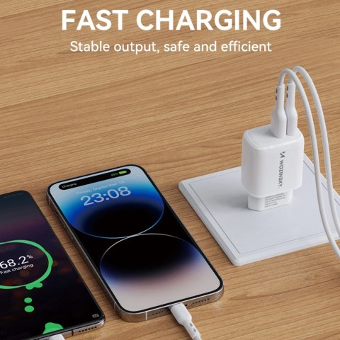 Ładowarka sieciowa Wozinsky CUWCW 2,4A 2 x USB-A - biała Ładowarka sieciowa Wozinsky CUWCW 2,4A 2 x USB-A - biała