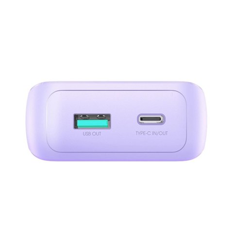 Mini powerbank Joyroom JR-PBC06 z wbudowanymi kablami USB-C / Lightning 30W 10000mAh - fioletowy Mini powerbank Joyroom JR-PBC06 z wbudowanymi kablami USB-C / Lightning 30W 10000mAh - fioletowy