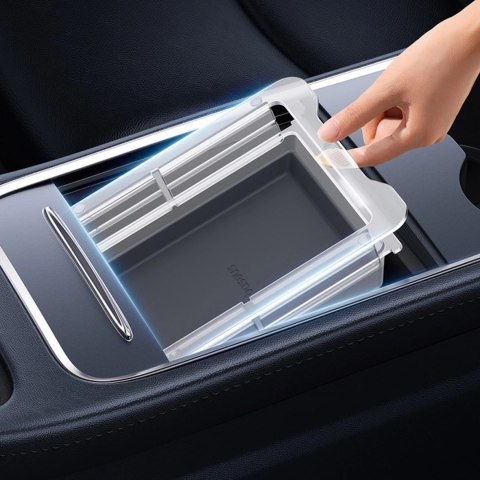 Organizer do samochodu Baseus T-Space Series do Tesla Model 3 / Y - szary Organizer do samochodu Baseus T-Space Series do Tesla Model 3 / Y - szary