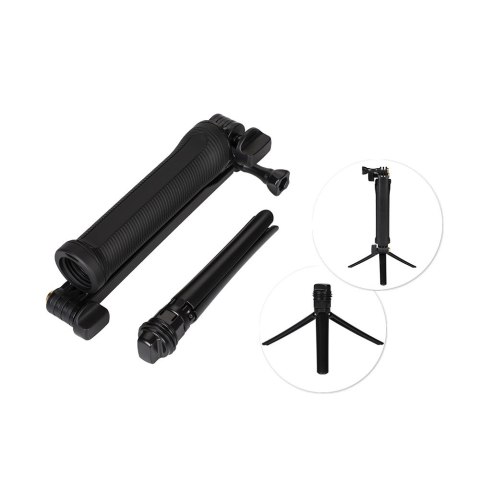 Statyw monopod 3 w 1 z uchwytem do selfie dla GoPro - czarny Statyw monopod 3 w 1 z uchwytem do selfie dla GoPro - czarny