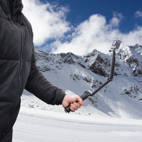 Statyw monopod 3 w 1 z uchwytem do selfie dla GoPro - czarny Statyw monopod 3 w 1 z uchwytem do selfie dla GoPro - czarny