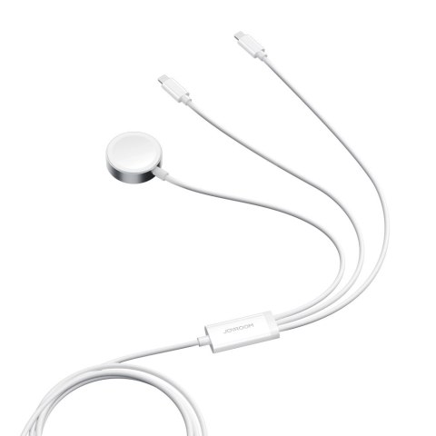 Kabel 3 w 1 Joyroom S-IW007 magnetyczna ładowarka USB-A - Lightning 1.2m - biały Kabel 3 w 1 Joyroom S-IW007 magnetyczna ładowarka USB-A - Lightning 1.2m - biały