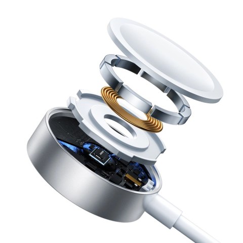 Kabel 3 w 1 Joyroom S-IW008 magnetyczna ładowarka USB-A - Lightning/USB-C 1.2m - biały Kabel 3 w 1 Joyroom S-IW008 magnetyczna ładowarka USB-A - Lightning/USB-C 1.2m - biały