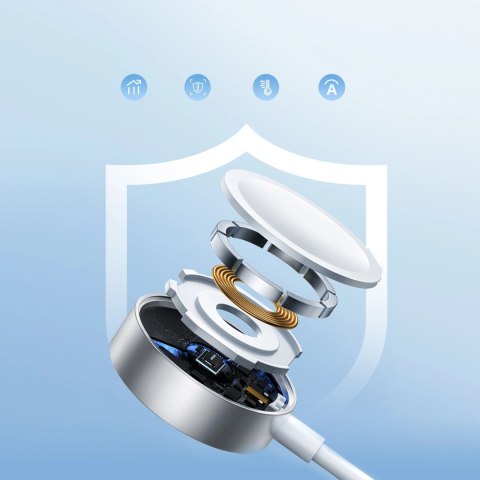 Kabel 3 w 1 Joyroom S-IW008 magnetyczna ładowarka USB-A - Lightning/USB-C 1.2m - biały Kabel 3 w 1 Joyroom S-IW008 magnetyczna ładowarka USB-A - Lightning/USB-C 1.2m - biały