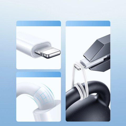 Kabel 3 w 1 Joyroom S-IW008 magnetyczna ładowarka USB-A - Lightning/USB-C 1.2m - biały Kabel 3 w 1 Joyroom S-IW008 magnetyczna ładowarka USB-A - Lightning/USB-C 1.2m - biały