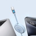 Kabel wysuwany Baseus Free2Draw Mini USB-C - USB-C 100W 1m - niebieski