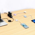Kabel wysuwany Baseus Free2Draw Mini USB-C - USB-C 100W 1m - niebieski