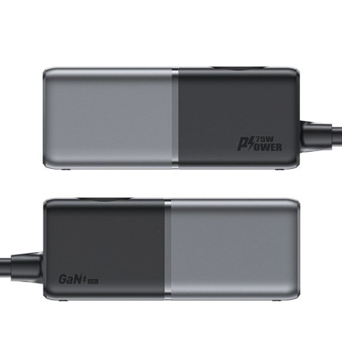 Ładowarka biurkowa Acefast Z2 GaN 75W PD 3x USB-C 2x USB-A - czarno-szara Ładowarka biurkowa Acefast Z2 GaN 75W PD 3x USB-C 2x USB-A - czarno-szara