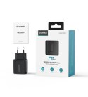 Ładowarka sieciowa Choetech PD6051 USB-C USB-C PD 35W GaN z wyświetlaczem - czarna Ładowarka sieciowa Choetech PD6051 USB-C USB-C PD 35W GaN z wyświetlaczem - czarna
