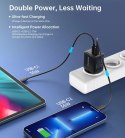 Ładowarka sieciowa Choetech PD6051 USB-C USB-C PD 35W GaN z wyświetlaczem - czarna Ładowarka sieciowa Choetech PD6051 USB-C USB-C PD 35W GaN z wyświetlaczem - czarna