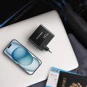 Ładowarka sieciowa GaN Wozinsky CGWCB 140W 3 x USB-C / 2 x USB-A - czarna Ładowarka sieciowa GaN Wozinsky CGWCB 140W 3 x USB-C / 2 x USB-A - czarna