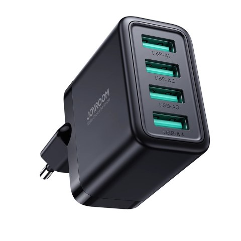 Ładowarka sieciowa Joyroom JR-TCN03 4xUSB-A 24W 4.8A - czarna Ładowarka sieciowa Joyroom JR-TCN03 4xUSB-A 24W 4.8A - czarna