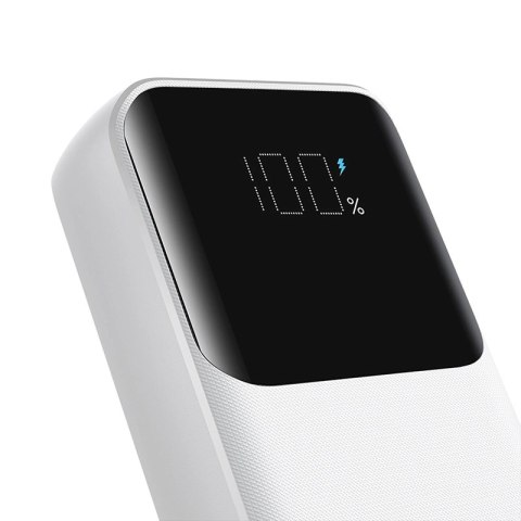 Mini powerbank Joyroom JR-PBC06 z wbudowanymi kablami USB-C / Lightning 30W 10000mAh - biały Mini powerbank Joyroom JR-PBC06 z wbudowanymi kablami USB-C / Lightning 30W 10000mAh - biały