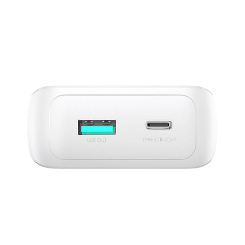 Mini powerbank Joyroom JR-PBC06 z wbudowanymi kablami USB-C / Lightning 30W 10000mAh - biały Mini powerbank Joyroom JR-PBC06 z wbudowanymi kablami USB-C / Lightning 30W 10000mAh - biały