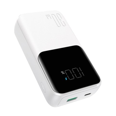 Mini powerbank Joyroom JR-PBC06 z wbudowanymi kablami USB-C / Lightning 30W 10000mAh - biały Mini powerbank Joyroom JR-PBC06 z wbudowanymi kablami USB-C / Lightning 30W 10000mAh - biały