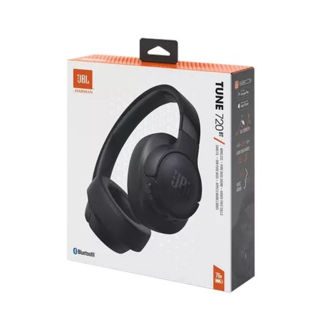 Nauszne słuchawki bezprzewodowe JBL Tune 720BT - czarne Nauszne słuchawki bezprzewodowe JBL Tune 720BT - czarne