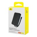 Powerbank Baseus Magnetic Mini MagSafe 10000mAh 20W z wbudowanym kablem Lightning - czarny + kabel Baseus Simple Series USB-C - 