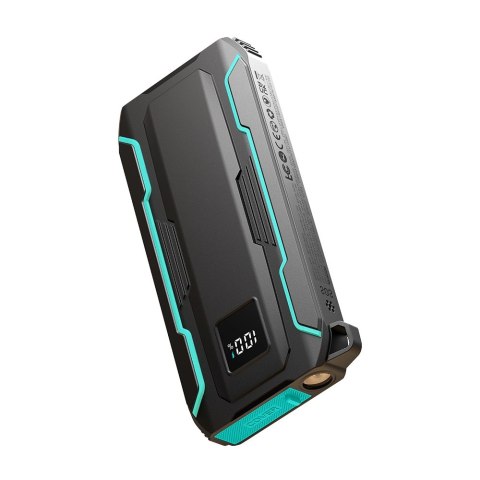 Powerbank Joyroom JR-L017 22.5W 10000mAh z wbudowanymi kablami USB-C / Lightning - czarny Powerbank Joyroom JR-L017 22.5W 10000mAh z wbudowanymi kablami USB-C / Lightning - czarny