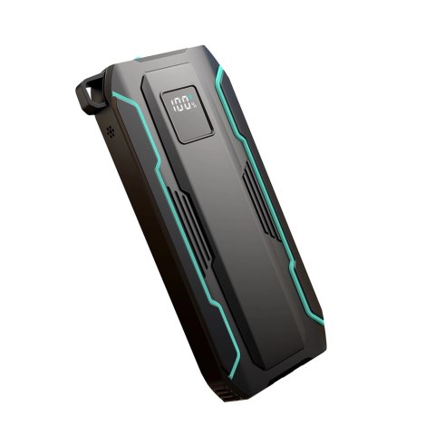 Powerbank Joyroom JR-L017 22.5W 10000mAh z wbudowanymi kablami USB-C / Lightning - czarny Powerbank Joyroom JR-L017 22.5W 10000mAh z wbudowanymi kablami USB-C / Lightning - czarny