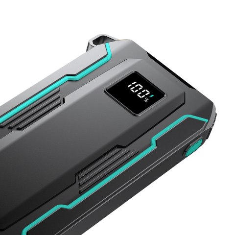 Powerbank Joyroom JR-L017 22.5W 10000mAh z wbudowanymi kablami USB-C / Lightning - czarny Powerbank Joyroom JR-L017 22.5W 10000mAh z wbudowanymi kablami USB-C / Lightning - czarny