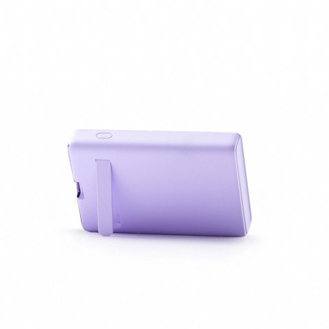 Powerbank Joyroom JR-PBM01 magnetyczny 10000mAh 20W z podstawką + kabel Lightning - USB-C - fioletowy Powerbank Joyroom JR-PBM01 magnetyczny 10000mAh 20W z podstawką + kabel Lightning - USB-C - fioletowy