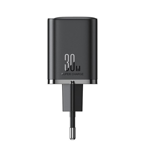 Szybka ładowarka sieciowa Joyroom JR-TCF08EU Speed Series 30W USB-A / USB-C PD/QC/AFC/FCP - czarna Szybka ładowarka sieciowa Joyroom JR-TCF08EU Speed Series 30W USB-A / USB-C PD/QC/AFC/FCP - czarna