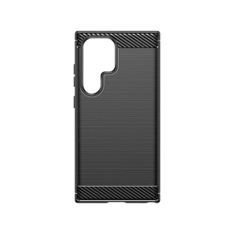 Etui Carbon Case do Samsung Galaxy S24 Ultra elastyczny silikonowy karbonowy pokrowiec - czarny Etui Carbon Case do Samsung Galaxy S24 Ultra elastyczny silikonowy karbonowy pokrowiec - czarny