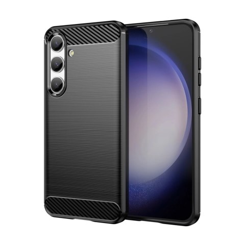 Etui Carbon Case do Samsung Galaxy S24 elastyczny silikonowy karbonowy pokrowiec - czarny Etui Carbon Case do Samsung Galaxy S24 elastyczny silikonowy karbonowy pokrowiec - czarny