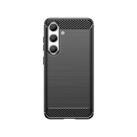Etui Carbon Case do Samsung Galaxy S24 elastyczny silikonowy karbonowy pokrowiec - czarny Etui Carbon Case do Samsung Galaxy S24 elastyczny silikonowy karbonowy pokrowiec - czarny