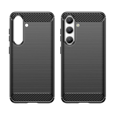 Etui Carbon Case do Samsung Galaxy S24 elastyczny silikonowy karbonowy pokrowiec - czarny Etui Carbon Case do Samsung Galaxy S24 elastyczny silikonowy karbonowy pokrowiec - czarny