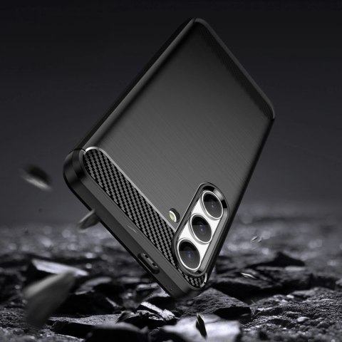 Etui Carbon Case do Samsung Galaxy S24 elastyczny silikonowy karbonowy pokrowiec - czarny Etui Carbon Case do Samsung Galaxy S24 elastyczny silikonowy karbonowy pokrowiec - czarny