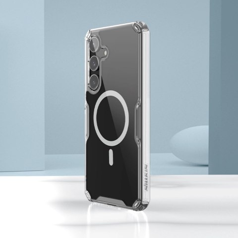 Etui Nillkin Nature Pro pancerne z magnetycznym ringiem do Samsung Galaxy S24 - białe Etui Nillkin Nature Pro pancerne z magnetycznym ringiem do Samsung Galaxy S24 - białe