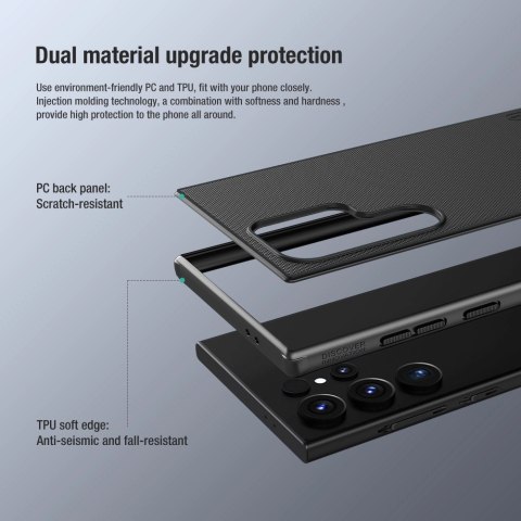 Etui Nillkin Super Frosted Shield Pro pancerne do Samsung Galaxy S24 Ultra - czarne Etui Nillkin Super Frosted Shield Pro pancerne do Samsung Galaxy S24 Ultra - czarne