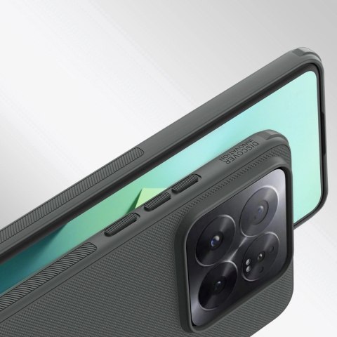 Wzmocnione etui Nillkin Super Frosted Shield Pro do Xiaomi 14 Pro - czarny Wzmocnione etui Nillkin Super Frosted Shield Pro do Xiaomi 14 Pro - czarny