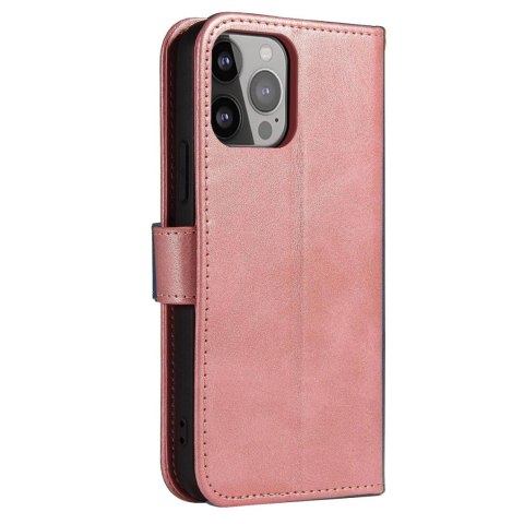 Etui Magnet Case do Samsung A55 z klapką i portfelem - różowe Etui Magnet Case do Samsung A55 z klapką i portfelem - różowe