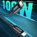 Kabel Ugreen US300 USB-C / USB-C 480Mb/s 5A 1m - czarny Kabel Ugreen US300 USB-C / USB-C 480Mb/s 5A 1m - czarny