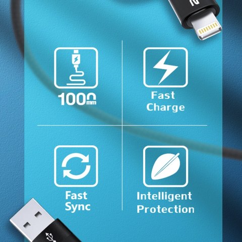 Kabel Wozinsky WNBAA 4w1 2x USB-C 1x USB-A 1x Lightning 60W 1 m - czarny Kabel Wozinsky WNBAA 4w1 2x USB-C 1x USB-A 1x Lightning 60W 1 m - czarny