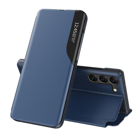Etui Eco Leather View Case do Samsung A05s z klapką - niebieskie Etui Eco Leather View Case do Samsung A05s z klapką - niebieskie