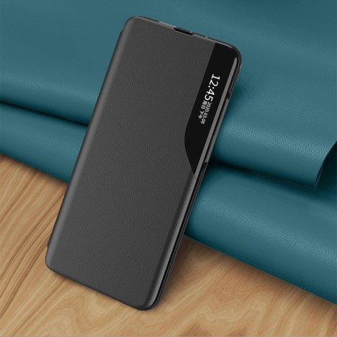 Etui Eco Leather View Case do Samsung S24 Ultra z klapką - czarne Etui Eco Leather View Case do Samsung S24 Ultra z klapką - czarne