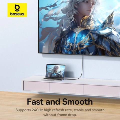 Kabel USB-C - HDMI Baseus BS-OH064 8K 60Hz 1,5m - czarny Kabel USB-C - HDMI Baseus BS-OH064 8K 60Hz 1,5m - czarny