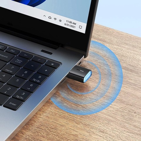 Karta sieciowa USB Baseus BS-OH169 300Mb/s - czarna Karta sieciowa USB Baseus BS-OH169 300Mb/s - czarna