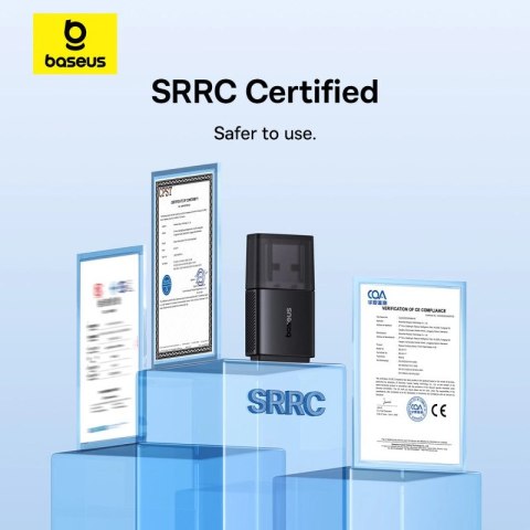 Karta sieciowa USB Baseus BS-OH169 300Mb/s - czarna Karta sieciowa USB Baseus BS-OH169 300Mb/s - czarna